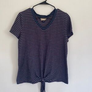 UNIVERSAL THREAD striped knotted t-shirt